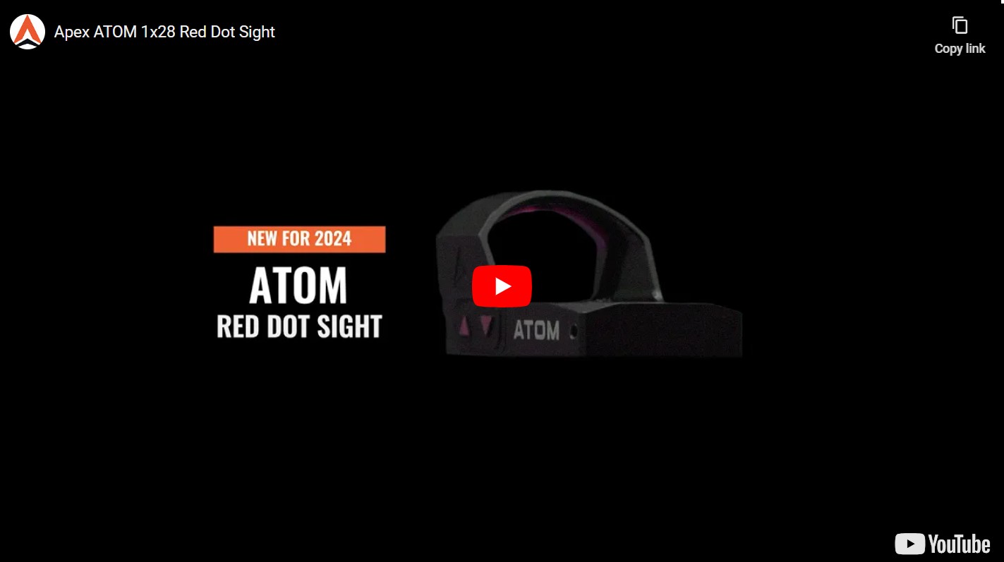 atom 1x28 red dot sight