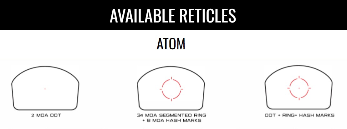 atom 1x28 red dot sight