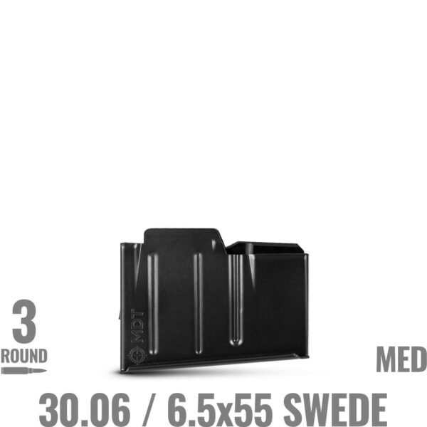 30.06 / 6.5x55 Swede MDT Metal Magazine - MED - 3 RND