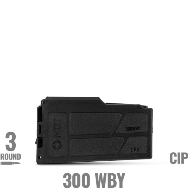 300 Weatherby MDT CIP LA Polymer Magazine - 3 RND